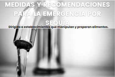 Medidas y recomendaciones para la emergencia por sequía