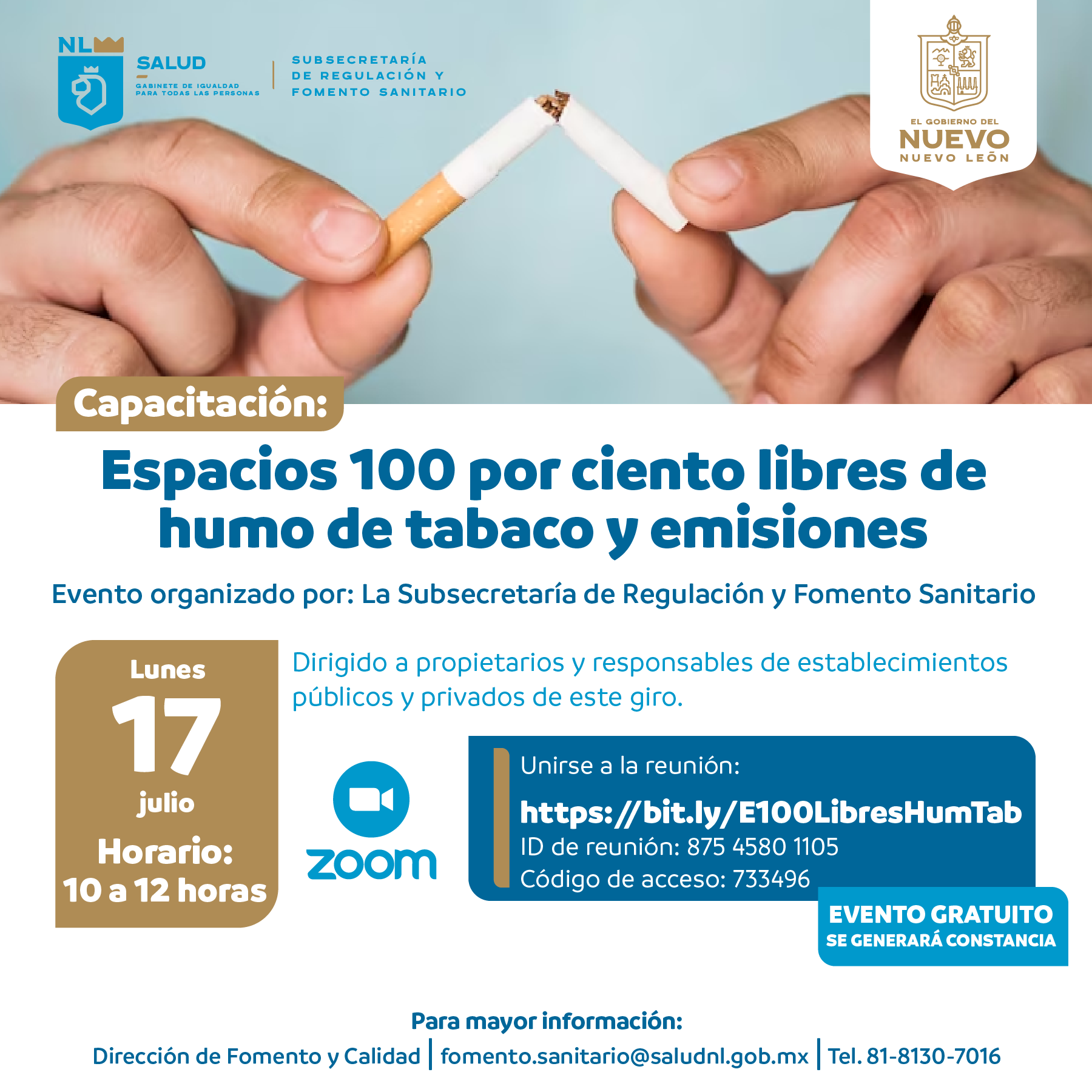 Espacios 100 Por Ciento Libres De Humo De Tabaco Y Emisiones 8306