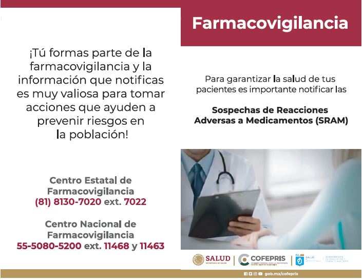 ¡Tú formas parte de la Farmacovigilancia!